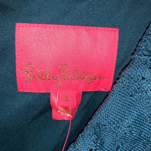 Lilly Pulitzer Tiki Wrap Ruffle Romper Inky Tidal - Picture 5 of 7